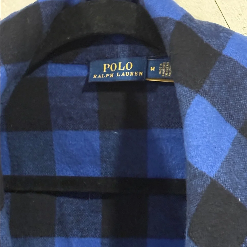 Ralph Lauren Blue and Black Checkered Coat - Picture 3 of 7